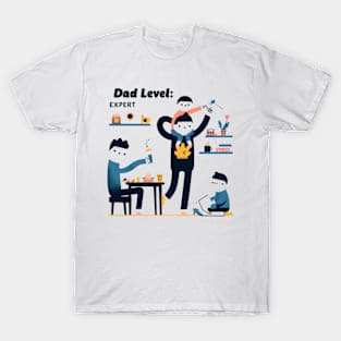 Dad Level : Expert Fathers Day T-Shirt